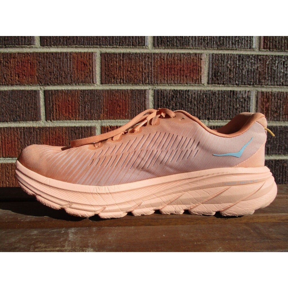 Hoka One One Rincon 3 Women 10.5 B Peach Orange Athletic Running Shoes 1119396 - Picture 11 of 14